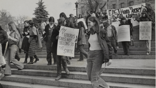 People marching for abortion rights in Denver, CO, October 1971.